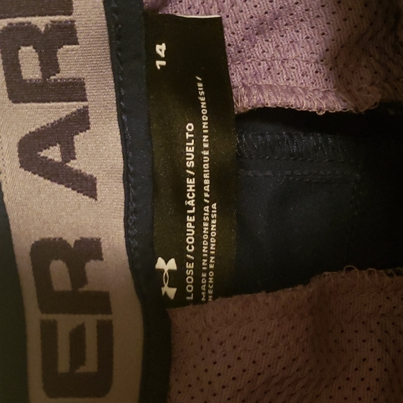 Under Armour Golf Shorts Size 14 Navy Blue - Picture 6 of 6